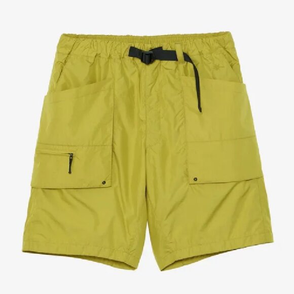 $180! NEW Goldwin Men's Rip Shorts Acid Yellow - 4 L (33.9" Waist, Elasticized) - Picture 1 of 1